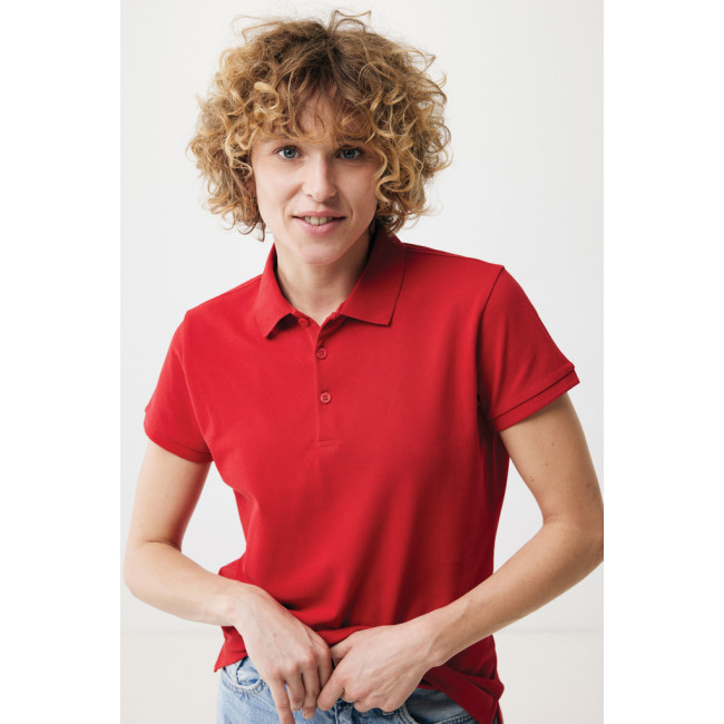 Polo femme personnalisé en coton recyclé Iqoniq Yosemite 