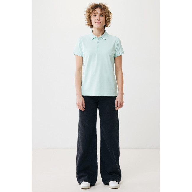 Polo femme personnalisé en coton recyclé Iqoniq Yosemite 