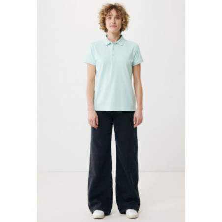 Polo femme personnalisé en coton recyclé Iqoniq Yosemite 