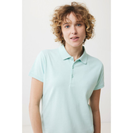Polo femme personnalisé en coton recyclé Iqoniq Yosemite 