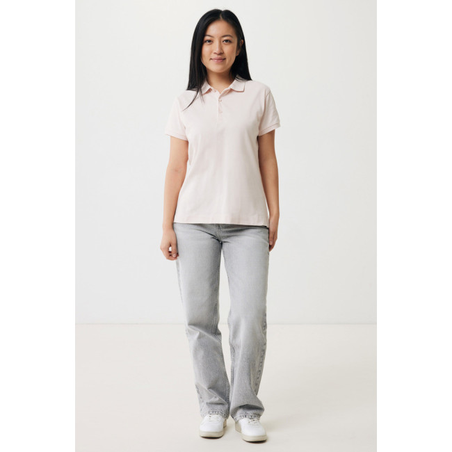 Polo femme personnalisé en coton recyclé Iqoniq Yosemite 