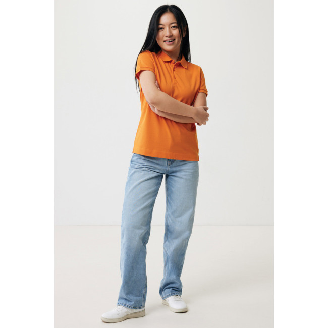 Polo femme personnalisé en coton recyclé Iqoniq Yosemite 