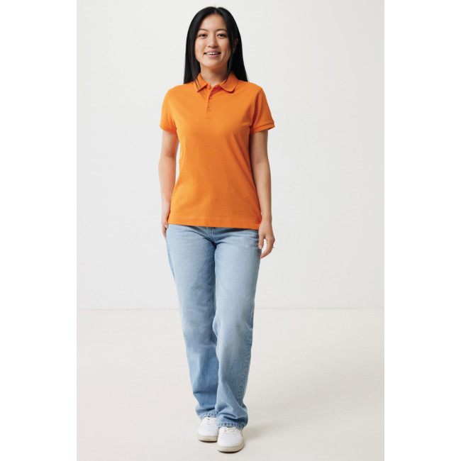 Polo femme personnalisé en coton recyclé Iqoniq Yosemite 