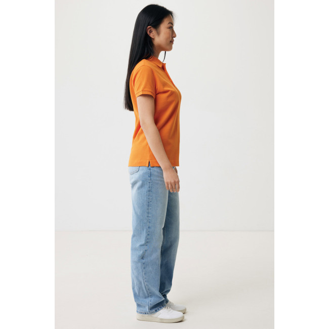 Polo femme personnalisé en coton recyclé Iqoniq Yosemite 