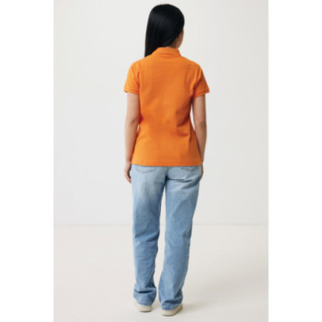 Polo femme personnalisé en coton recyclé Iqoniq Yosemite 