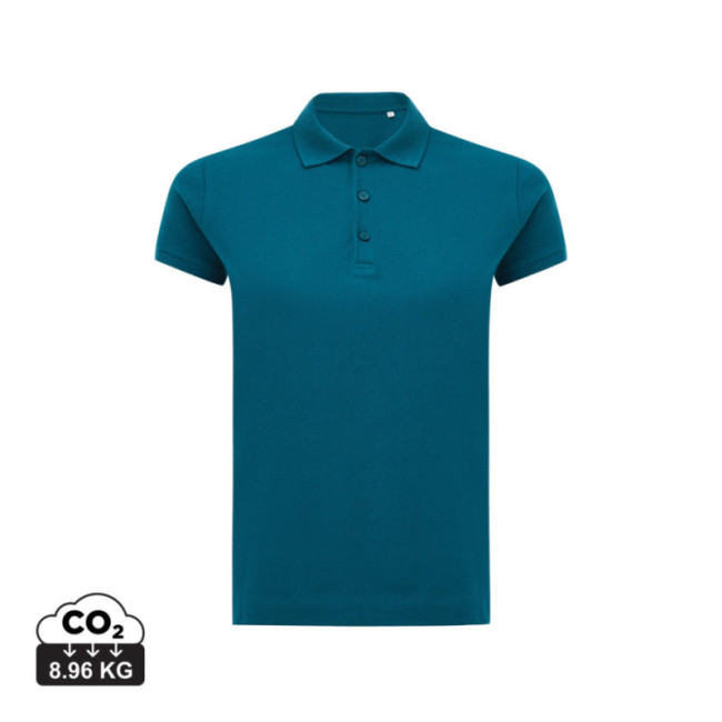 Polo femme personnalisé en coton recyclé Iqoniq Yosemite 