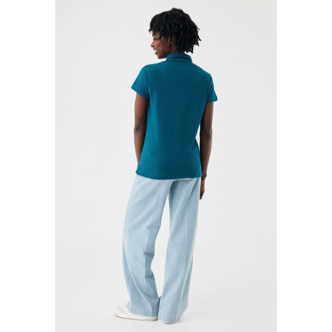 Polo femme personnalisé en coton recyclé Iqoniq Yosemite 