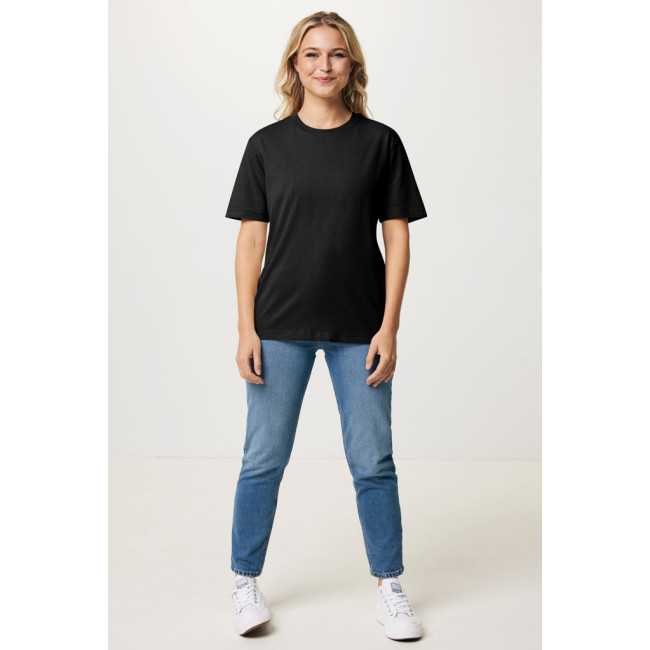 T-shirt personnalisé coupe boxy en coton recyclé Iqoniq Teide 