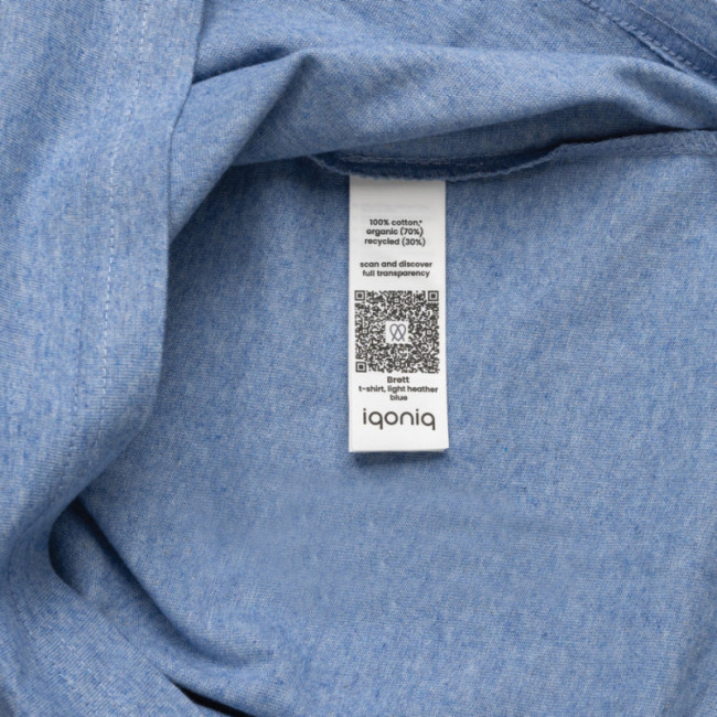 T-shirt personnalisé en coton recyclé Iqoniq Brett 