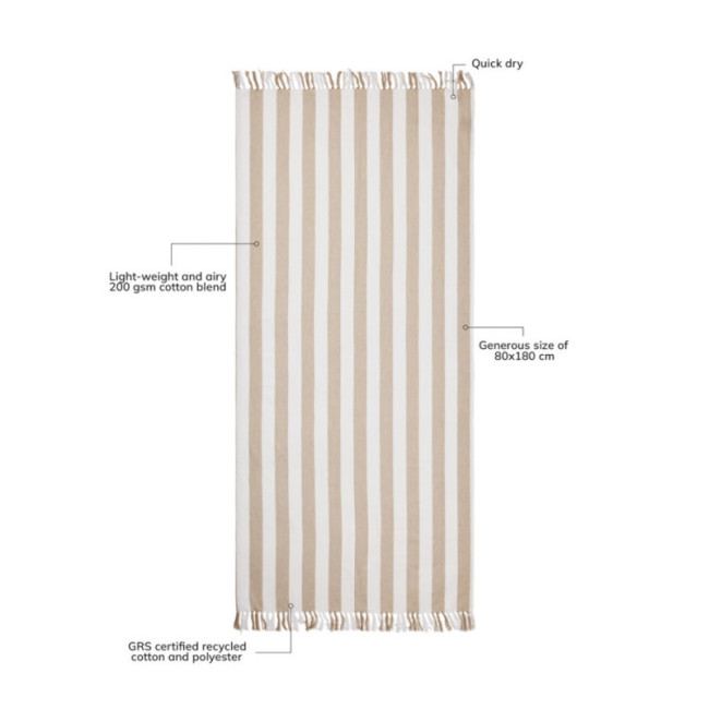 Serviette hammam personnalisée VINGA Ornos 