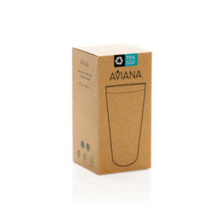 Mug isotherme personnalisé en inox recyclé Rowan 500 ml 