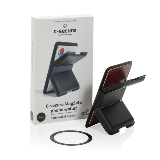 Porte-cartes magnétique pour téléphone MagSafe C-Secure 
