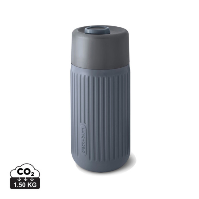 Mug de voyage personnalisé en verre Black+Blum 340 ml 