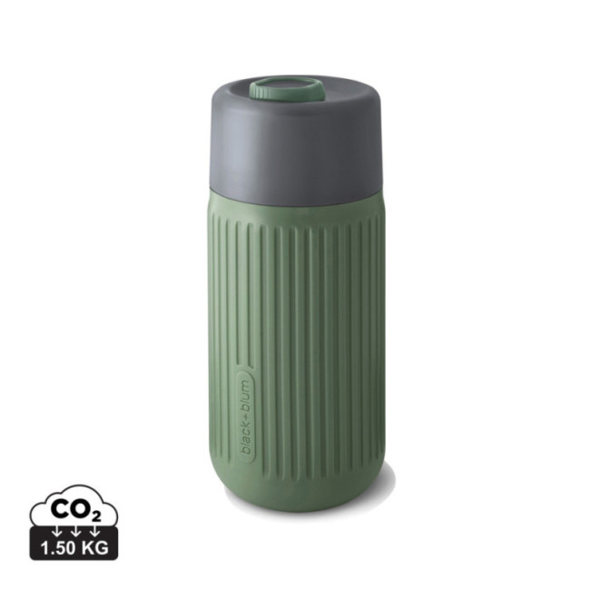 Mug de voyage personnalisé en verre Black+Blum 340 ml 