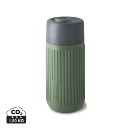 Mug de voyage personnalisé en verre Black+Blum 340 ml 
