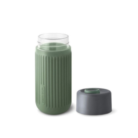 Mug de voyage personnalisé en verre Black+Blum 340 ml 