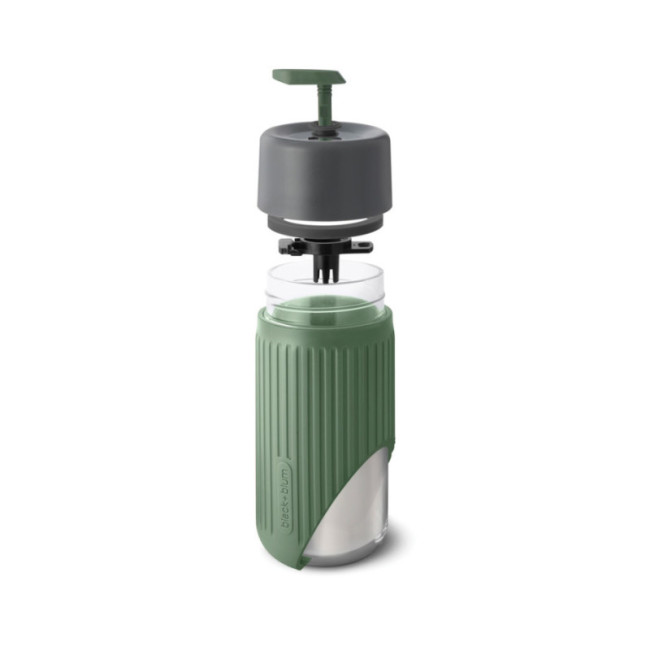Mug de voyage personnalisé en verre Black+Blum 340 ml 