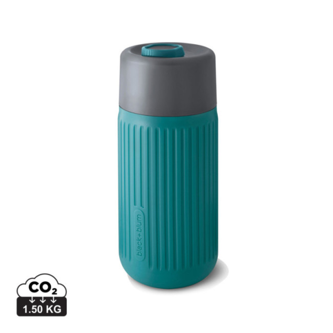 Mug de voyage personnalisé en verre Black+Blum 340 ml 