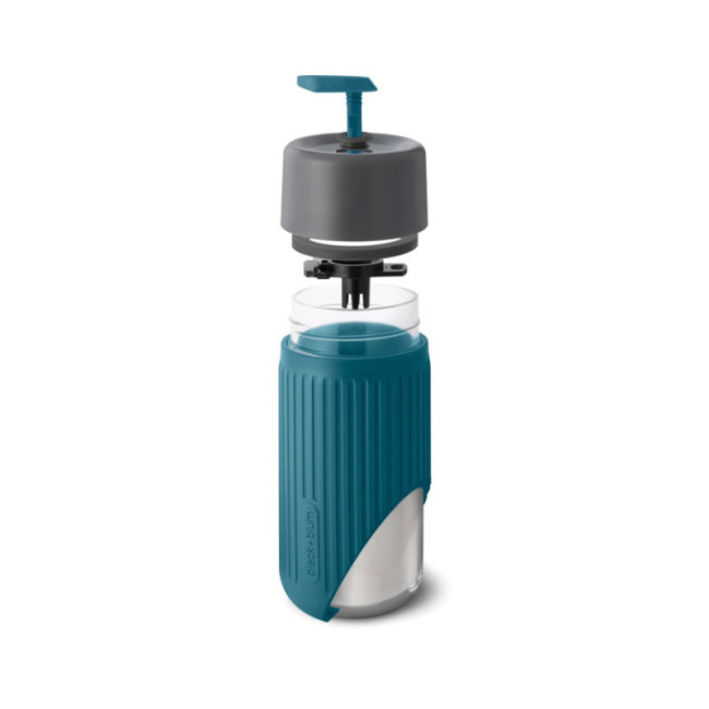 Mug de voyage personnalisé en verre Black+Blum 340 ml 