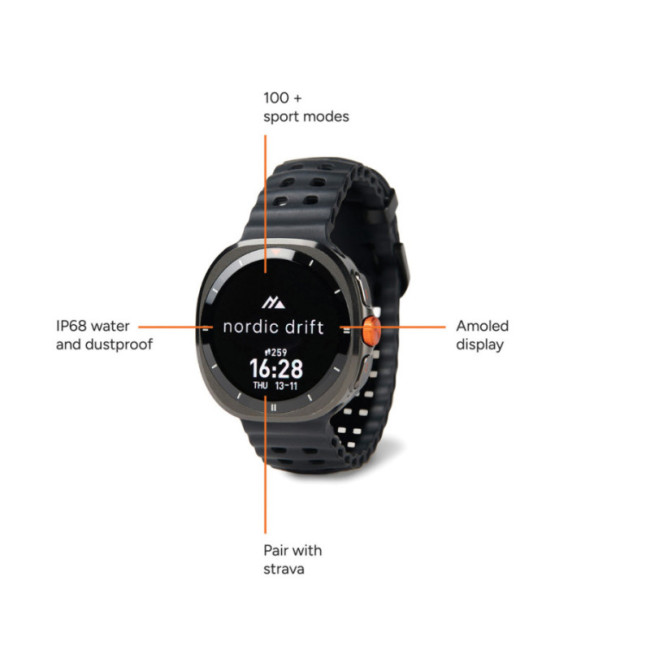 Montre connectée personnalisée Nordic Drift Titan 