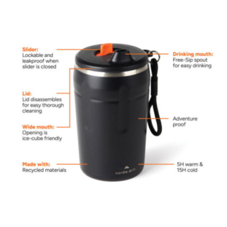 Mug isotherme personnalisé Nordic Drift Trail 350 ml 