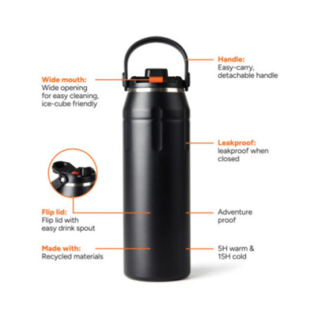 Gourde isotherme personnalisée Nordic Drift Trail 940 ml 