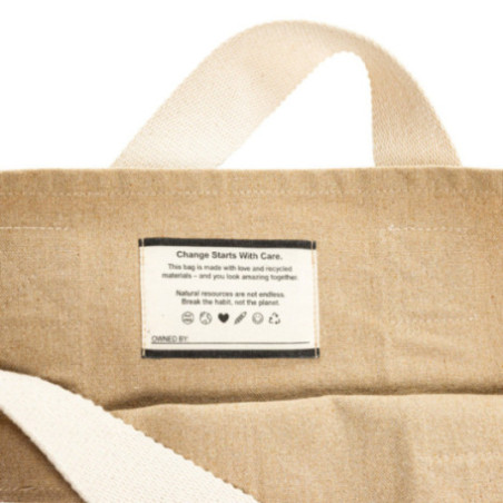Sac de plage personnalisé en toile recyclée Beau 