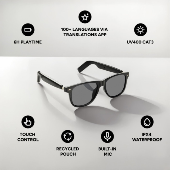 Lunettes de soleil avec fonction traduction Miro 