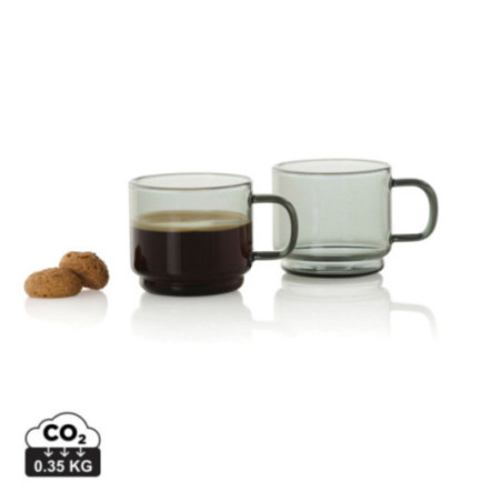 Lot de 2 tasses à expresso Adhoc Impact 70 ml 