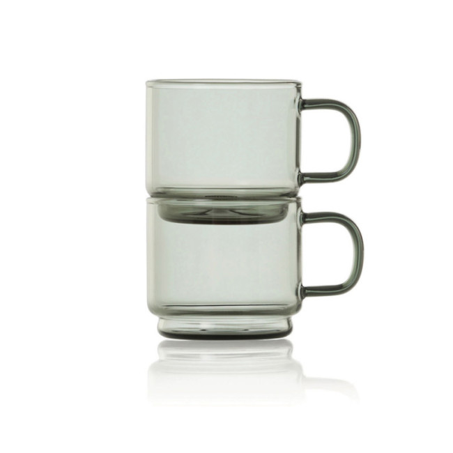 Lot de 2 tasses à expresso Adhoc Impact 70 ml 