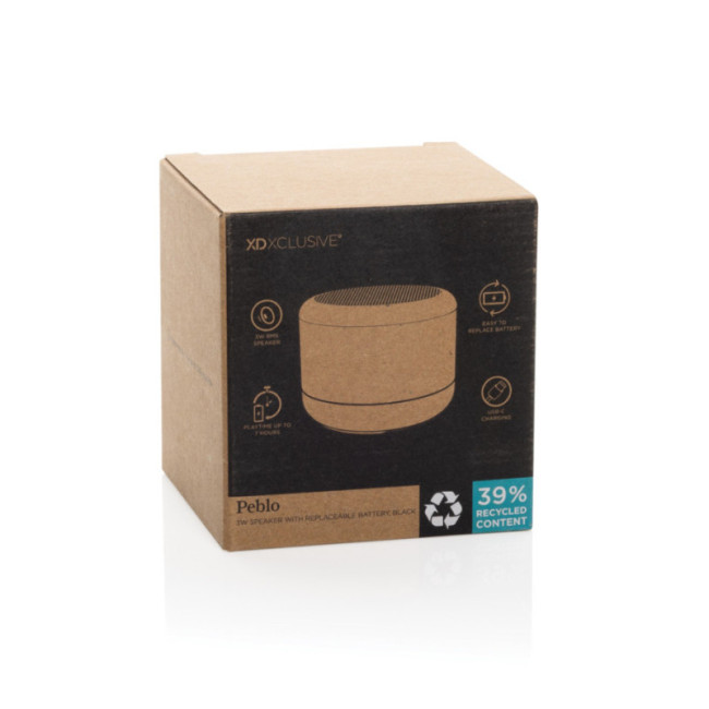 Enceinte 3W avec batterie amovible Peblo 