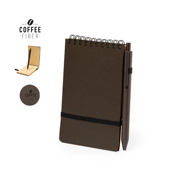 Cahier publicitaire en fibre de café Pacam