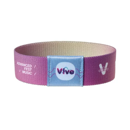 Bracelet élastique sublimable 25 mm avec étiquette 