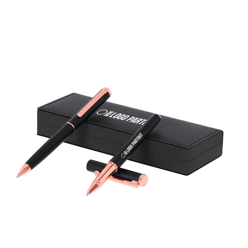 Coffret stylo et roller publicitaire Blexa 