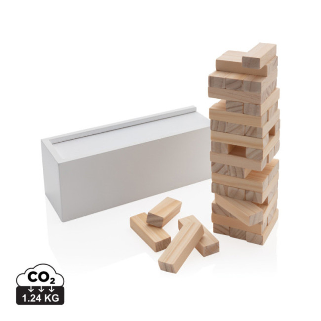 Jeux d'empilage de blocs de bois personnalisable 