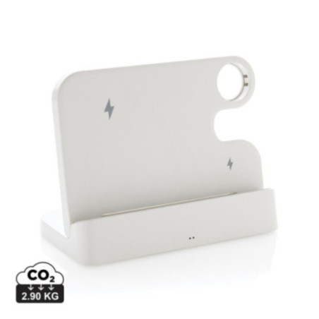 Double chargeur sans fil personnalisé avec emplacement iWatch 