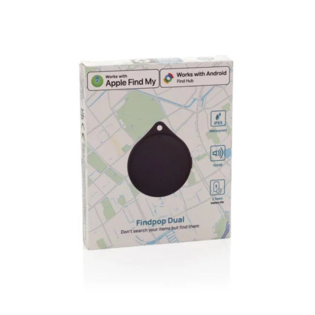 Géolocaliseur en plastique recyclé Findpop Dual 