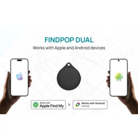Géolocaliseur en plastique recyclé Findpop Dual 
