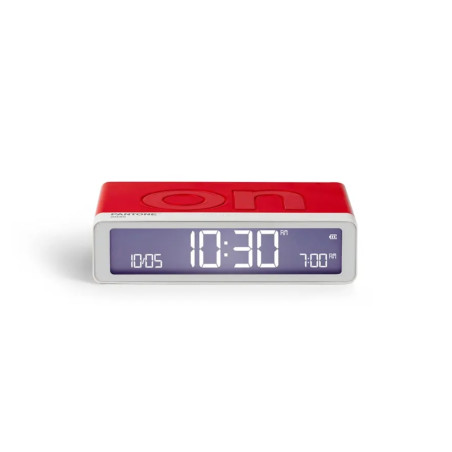 Réveil Flip Classic Lexon® x Pantone Rouge 2035 
