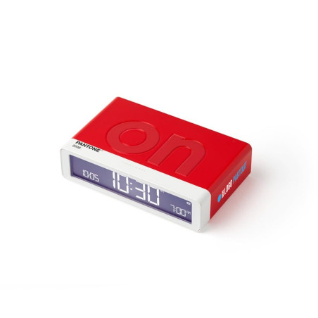 Réveil Flip Classic Lexon® x Pantone Rouge 2035 