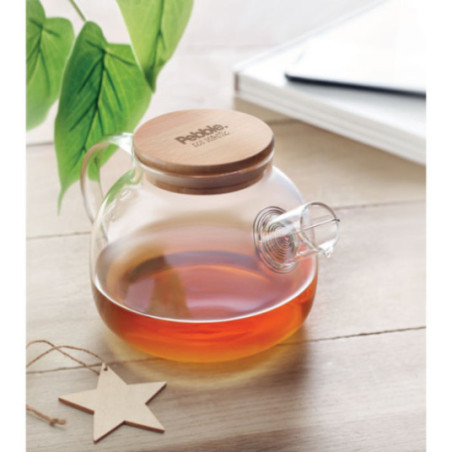 Théière personnalisée en verre Munnar 850 ml 
