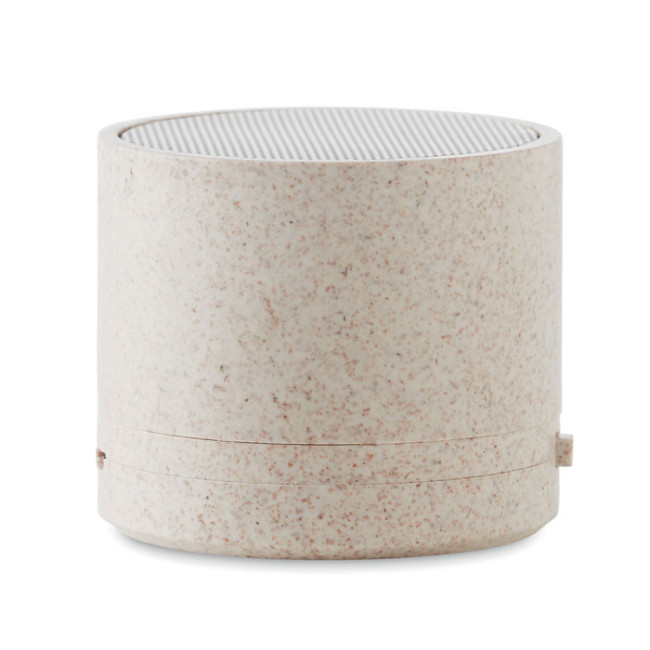 Enceinte en paille de blé et ABS Round Bass+ 