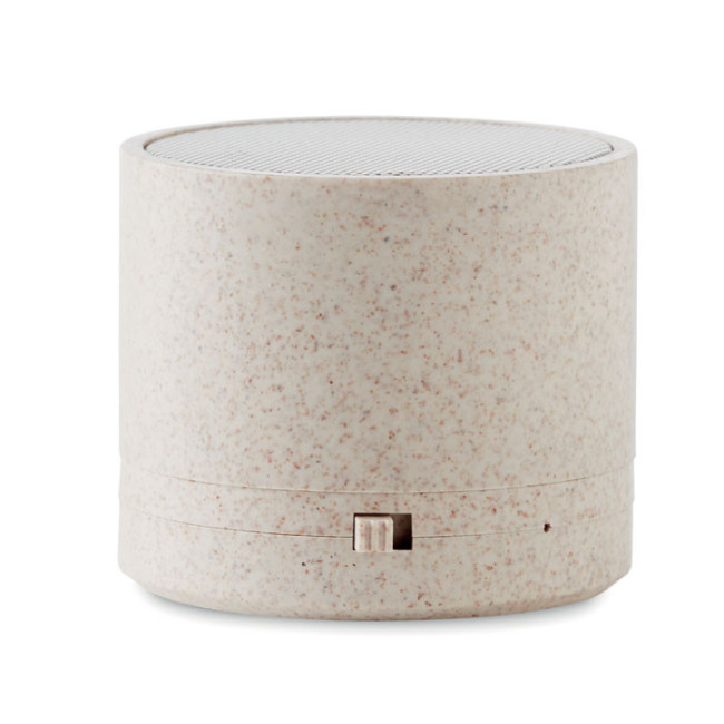 Enceinte en paille de blé et ABS Round Bass+ 