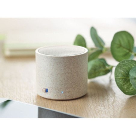 Enceinte en paille de blé et ABS Round Bass+ 