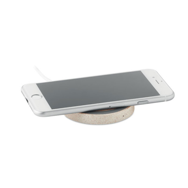 Chargeur sans fil en paille de blé et ABS Plato+ 