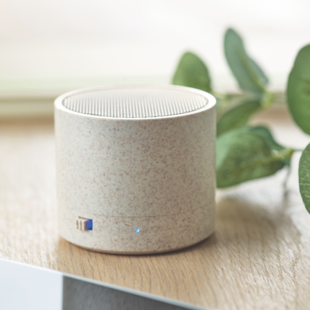 Enceinte en paille de blé et ABS Round Bass+ 