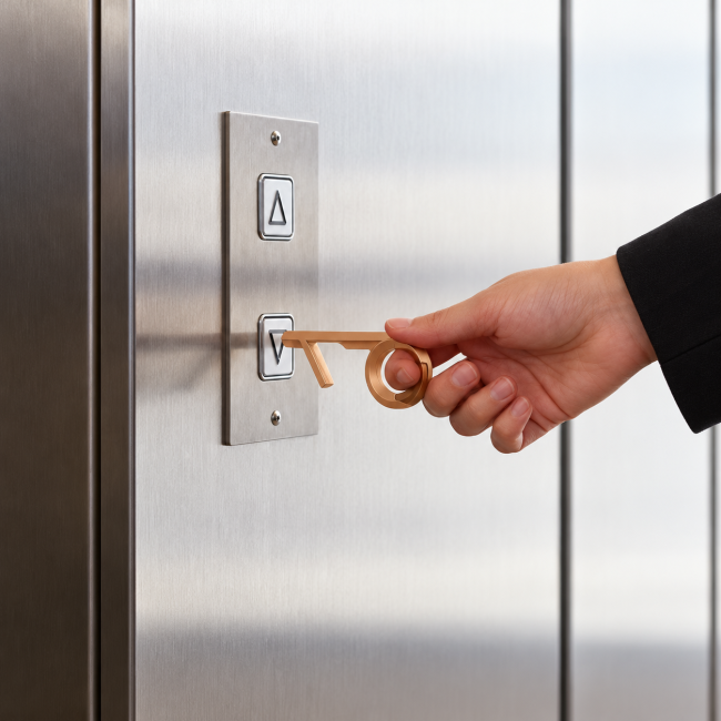 Porte-clé ouvre-porte sans contact Lexon® Horizon Safetouch 