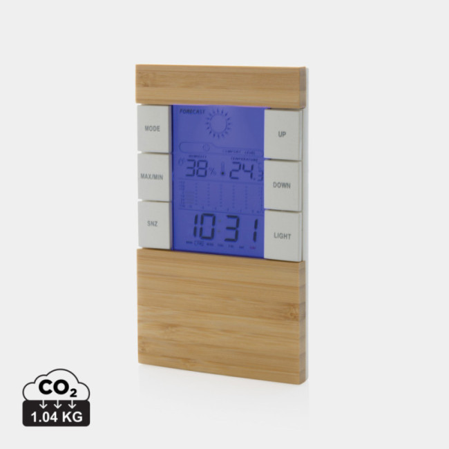 Station météo personnalisée en bambou Utah 