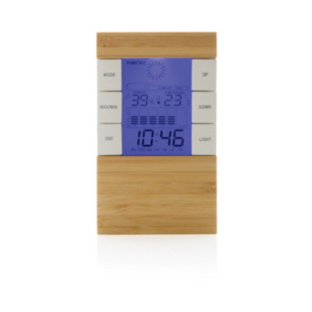 Station météo personnalisée en bambou Utah 