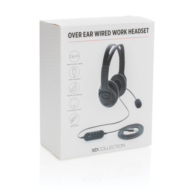 Casque audio personnalisé filaire 